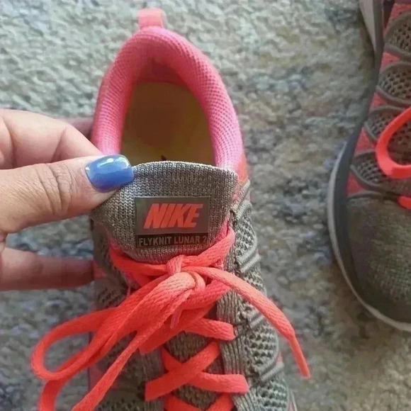 Nike Women’s Gray & Pink Flyknit Lunar 2 Lightweight Running & Training Shoe 7.5 - Picture 11 of 16
